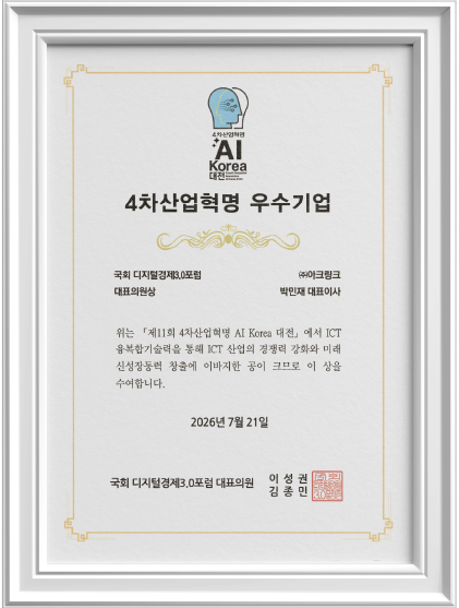 2026 4차 산업혁명 AI Korea 대표의원상