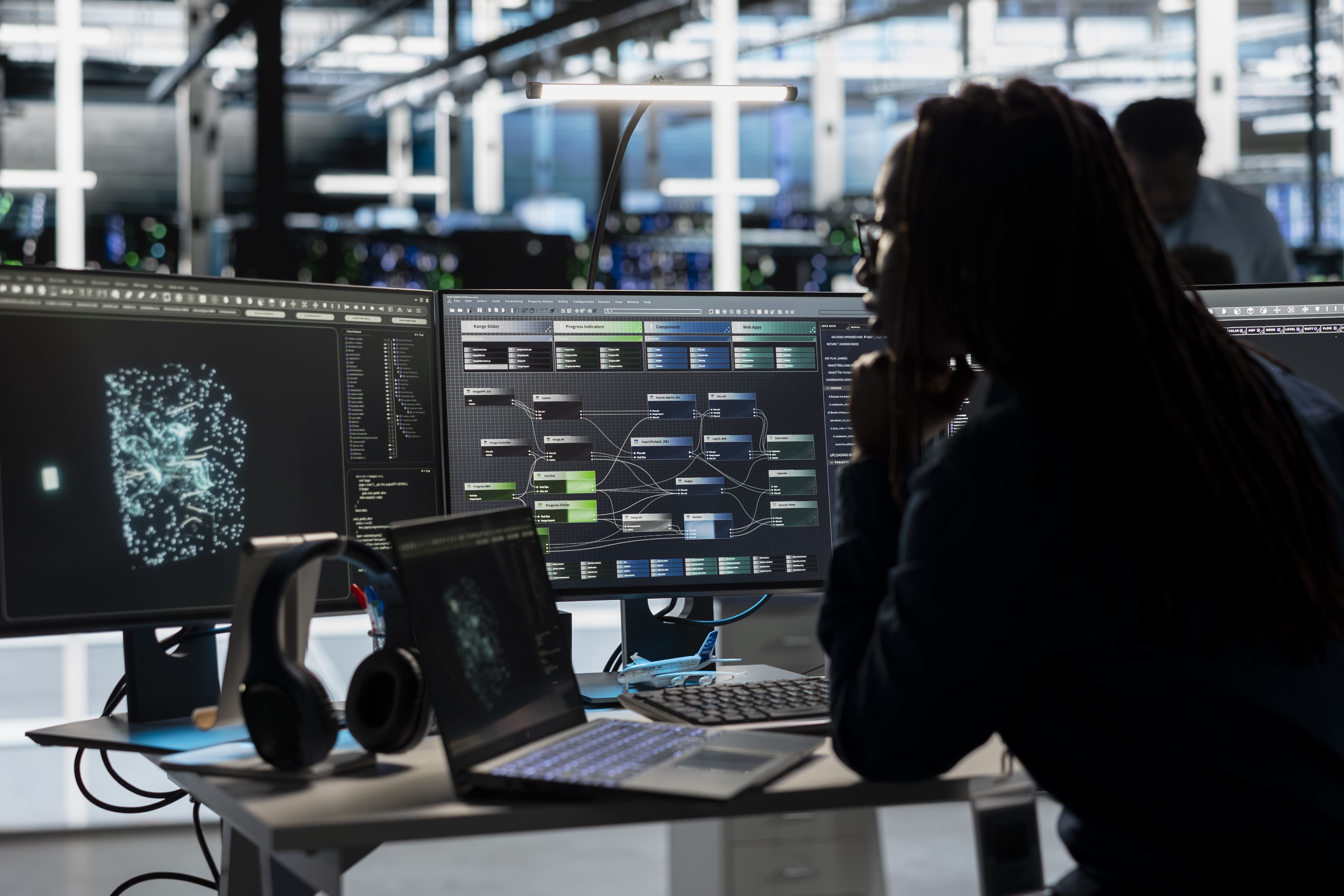 data-center-engineer-implements-ai-virtualization-frameworks-node-trees