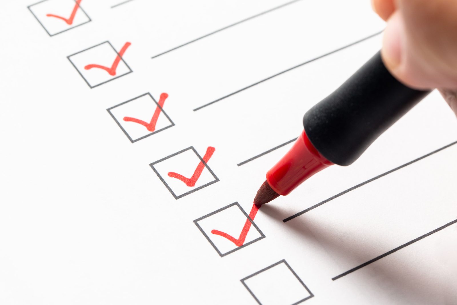 checklist-box-with-red-marker-pen