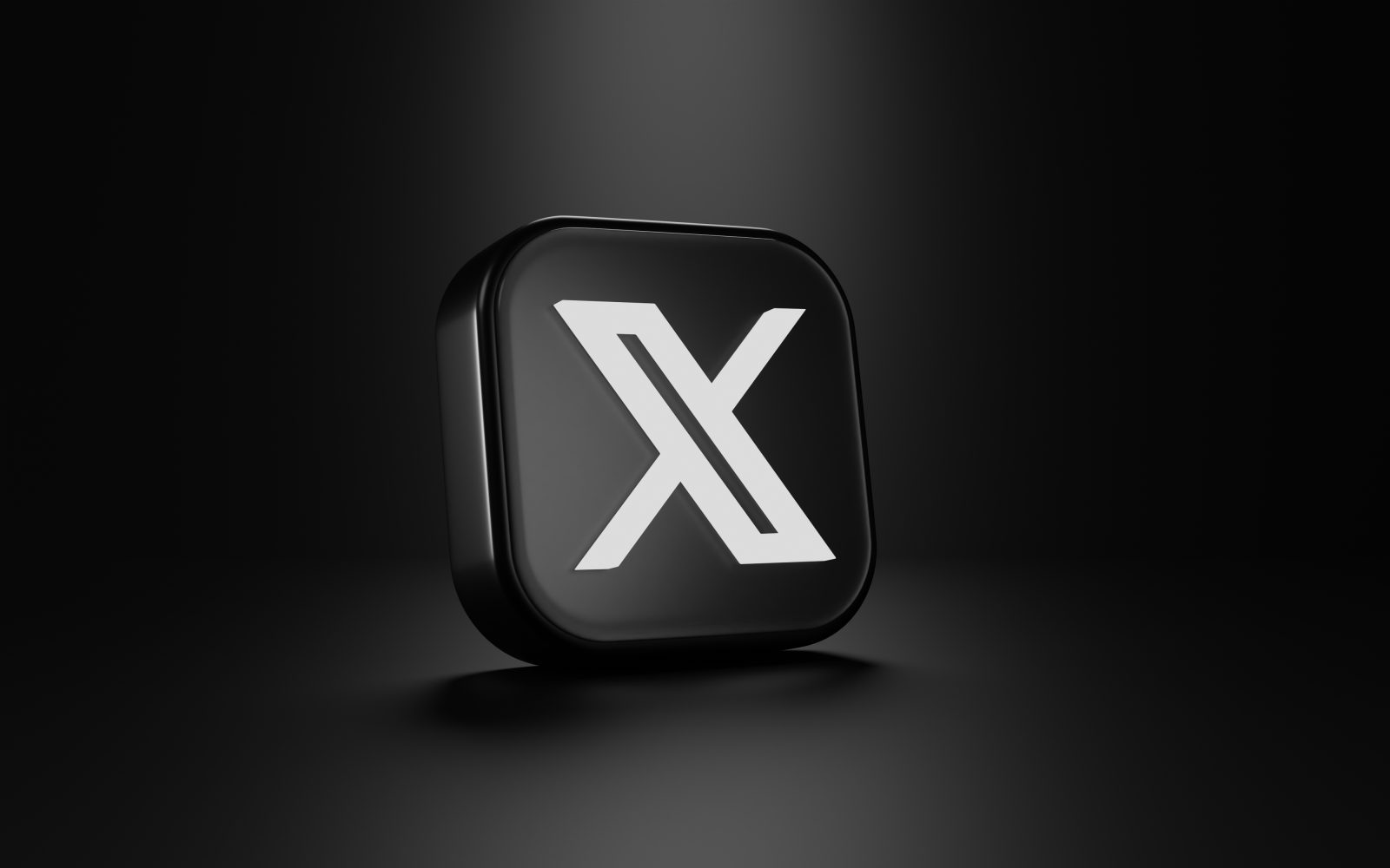 twitter-x-social-media-icon-collection-social-media-3d-render-icon-black-background-with-lighting